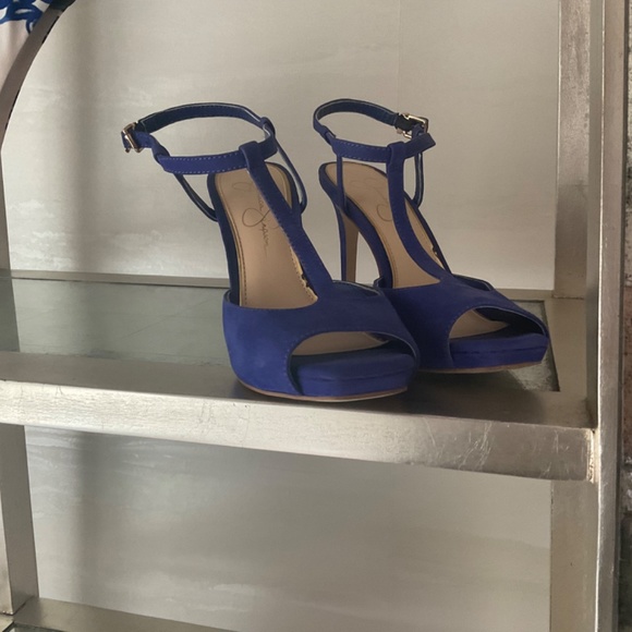 Bright Blue Sexy Hi Heels Jessica Simpson - Picture 2 of 5